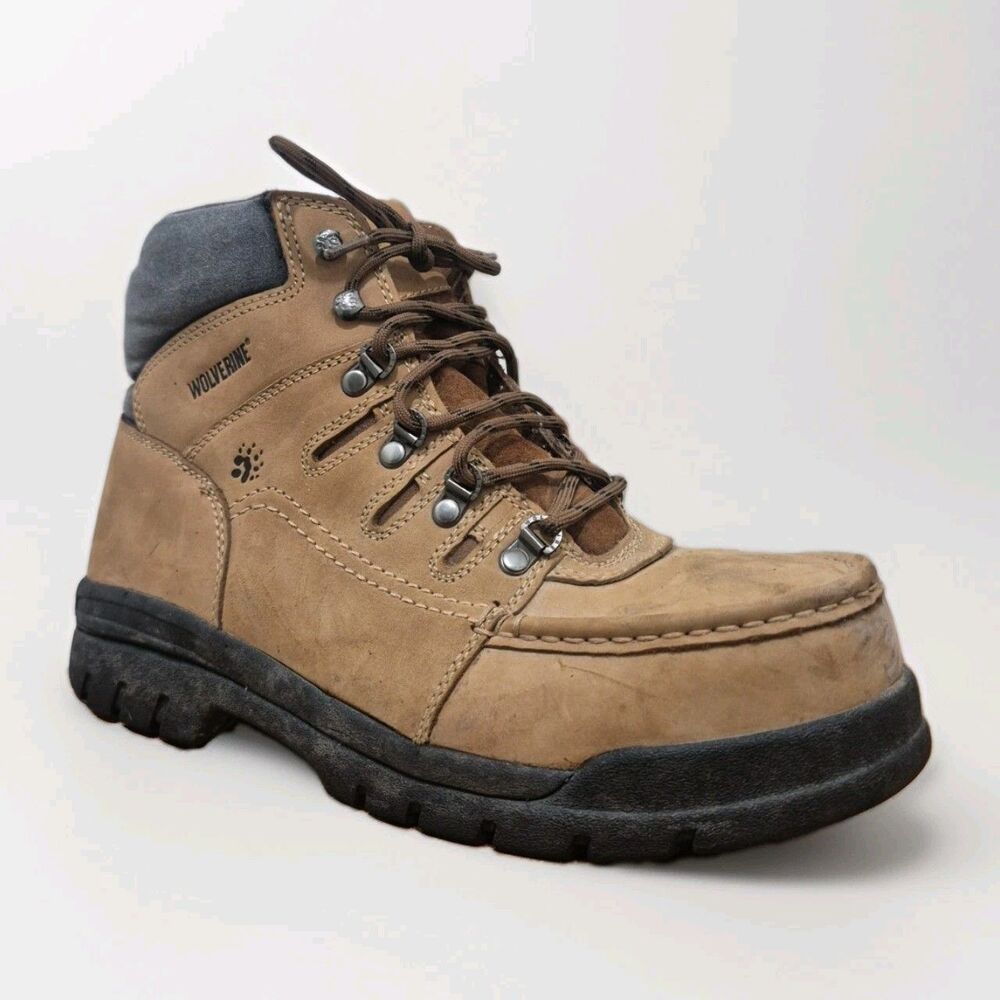 Wolverine Potomac 6" Leather Work Boot Steel Toe Brown W04349 Mens Size 11M